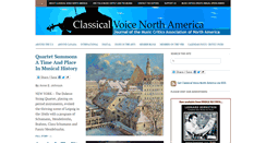 Desktop Screenshot of classicalvoiceamerica.org